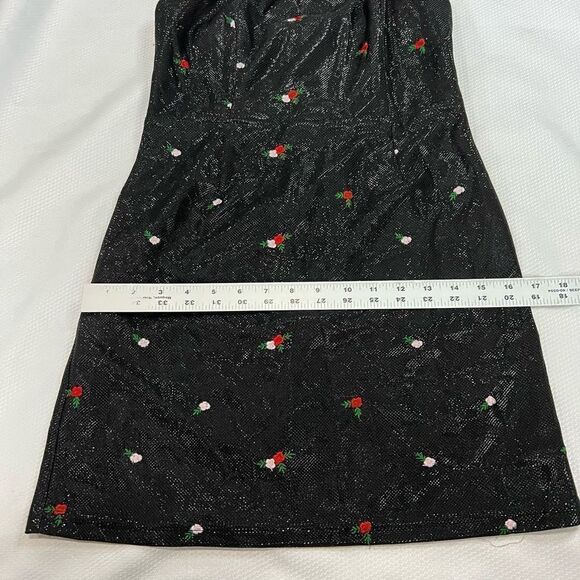 Urban Outfitters Colette Shimmer Rose‎ Embroidery Mini Dress - Picture 6 of 9